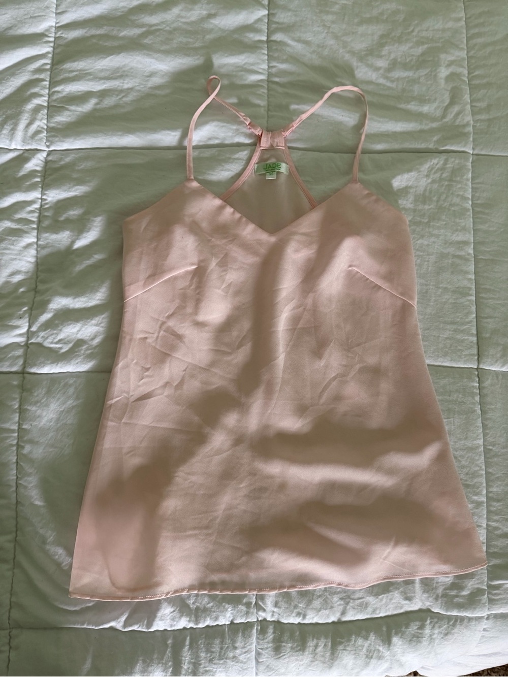 Pale Pink Satin Cami